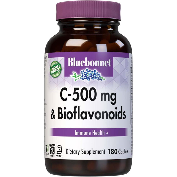 Bluebonnet C-500 mg Plus Bioflavonoids 90 Caplets