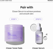AsiaBeautyMall Frankly Closer Pore Tightening Toner Pads Toner Lotion White Smoke