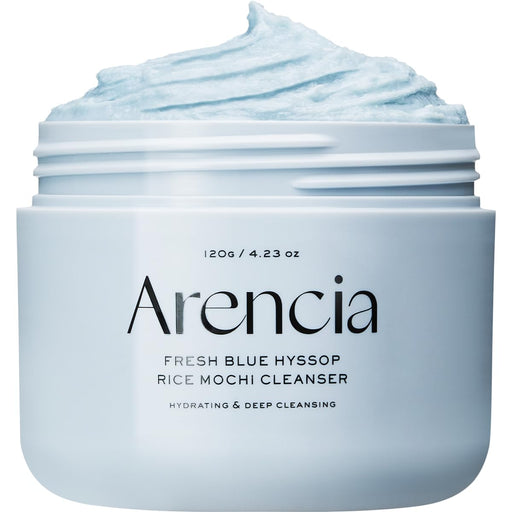 AsiaBeautyMall Arencia Fresh Blue Hyssop Rice Mochi Cleanser Face Cleanser White Smoke