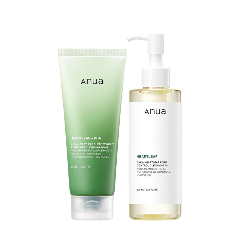 AsiaBeautyMall ANUA Double Cleansing Duo Face Cleanser White Smoke