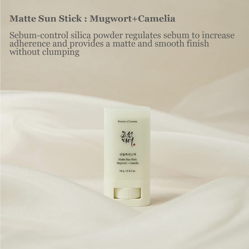 AsiaBeautyMall Beauty of Joseon Matte Sun Stick : Mugwort+Camelia SPF 50+ PA++++ Sunscreen