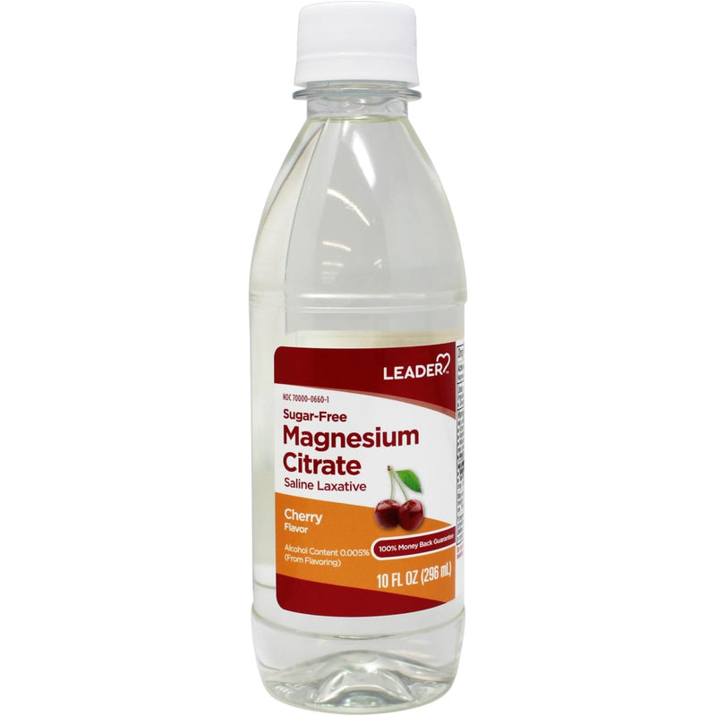Leader Leader Saline Laxative Magnesium Citrate 1.745G Liquid Cherry 10 Oz Medicine & Drugs