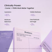 AsiaBeautyMall Biodance Rejuvenating Caviar PDRN Real Deep Mask Face Mask Lavender
