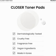 AsiaBeautyMall Frankly Closer Pore Tightening Toner Pads Toner Lotion White Smoke