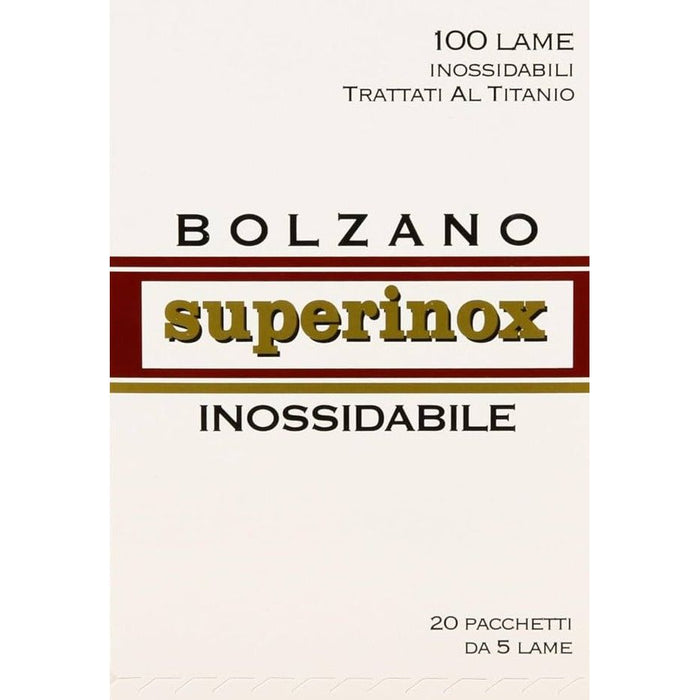 Bolzano Superinox Double Edge Razor Blades - 20x5 Pack