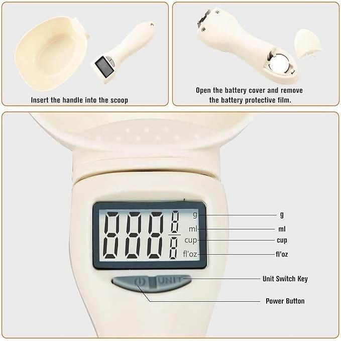 SmartPursue™ Digital Kitchen Scale – LCD Measuring Spoon Kitchen Scale