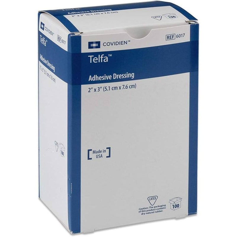 Curity Telfa Ouchless Adhesive Dressing 2" X 3" Sterlie Pads