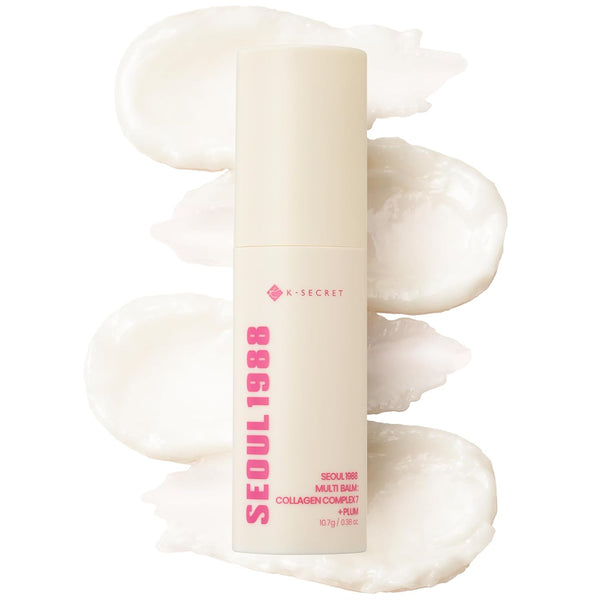 AsiaBeautyMall K-Secret Seoul 1988 Multi Balm: Collagen Complex 7 + Plum Moisturizer White Smoke