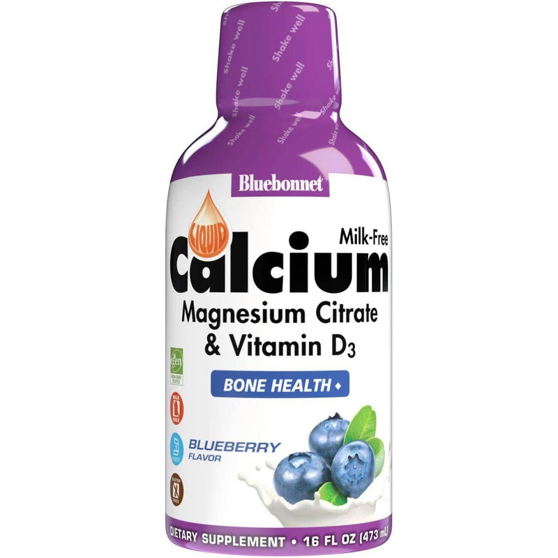 Bluebonnet Bluebonnet Nutrition, Liquid Calcium Magnesium Citrate Plus Vitamin D3 Natural 16.Oz Vitamins & Supplements