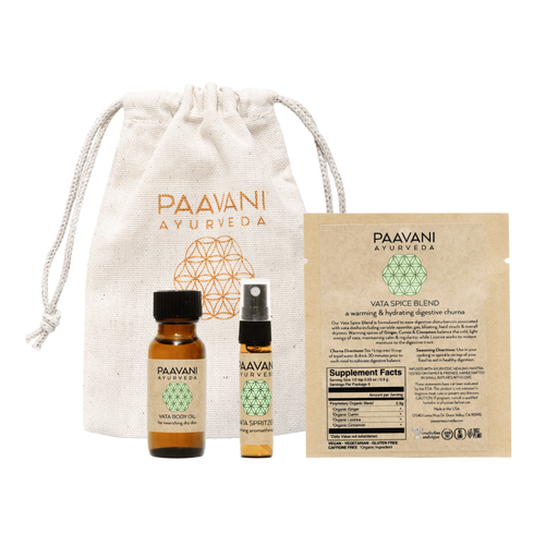 Paavani Ayurveda Fall Sampler Kit | Ayurvedic Set for Vata Season