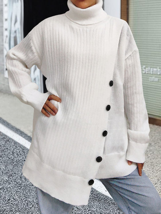 Dropped Shoulder Long Sleeve Sweater