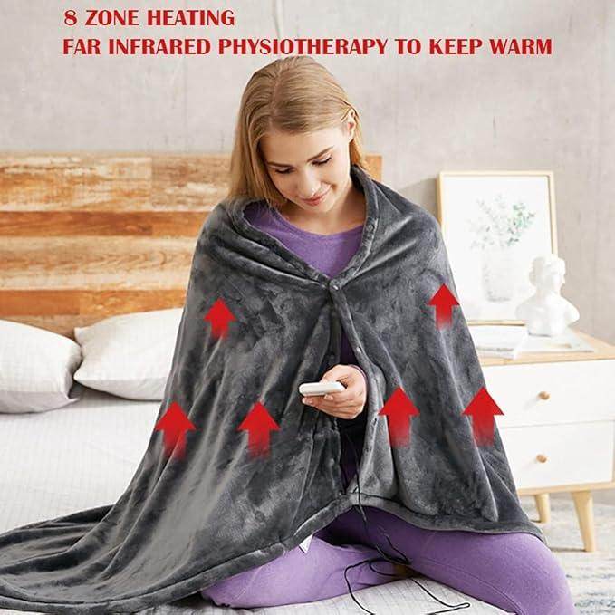 SmartPursue™ USB Electric Heated Throw Blanket Wearable Heated Blanket