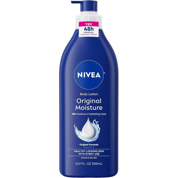 Nivea Nivea Original Moisture Body Lotion  48-Hour 16.9 Fl Oz Bottle Lotion & Moisturizer White Smoke
