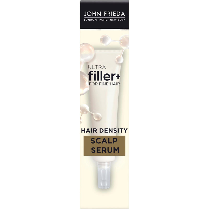 Pasteur Pharmacy John Frieda ULTRAfiller+ Hair Density Scalp Serum for Fine Hair, Volumizing Hair Serum, Scalp Treatment for Thickening for Women and Men, 2 Oz Hair Styling Products Seashell