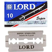 Lord Lord Super Stainless Double Edge Razor Blades, 10 Blades Razor Blades Gray