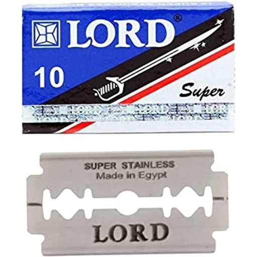 Lord Super Stainless Double Edge Razor Blades, 10 Blades