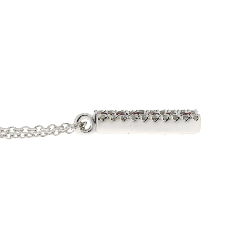Bids.com .30ct Ruby Diamond Fashion Pendants 14KT White Gold Pendants