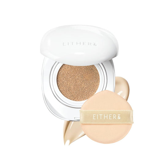 AsiaBeautyMall Either& Glow Pixel Cushion Foundation White Smoke 17N Vanilla