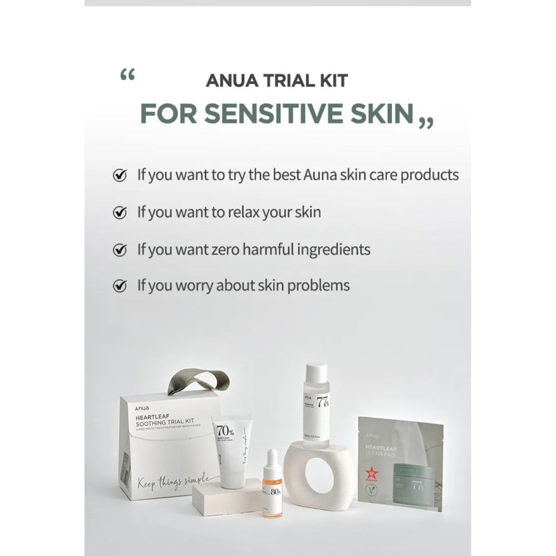 AsiaBeautyMall ANUA Heartleaf Soothing Trial Kit Toner Lotion