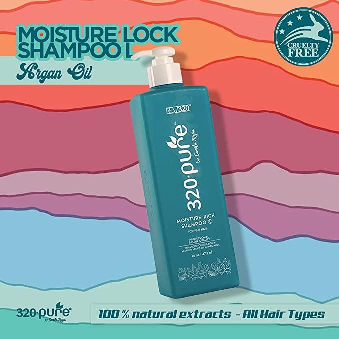 Rev320 Moisture Rich Sampoo L-Series ( Fine Hair) 16Oz, Nourish And Protect Your Hair