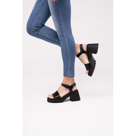 BOOMER-S Platform Heel Sandals