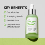 AsiaBeautyMall Sungboon Editor Green Tomato Pore Lifting Ampoule+ Serum Light Gray