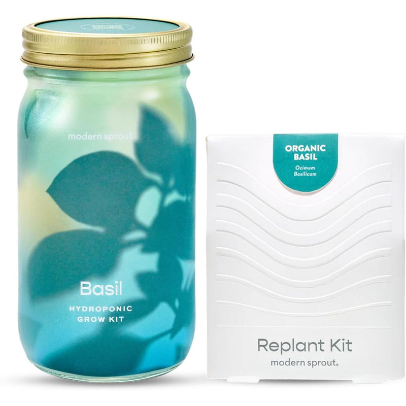 Modern Sprout Garden Jars - Organic Herbs Indoor Garden Kit