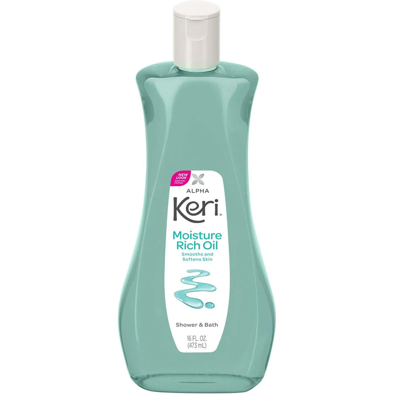 Keri Alpha Keri Shower & Bath Moisture Rich Oil 16 oz Bath & Body