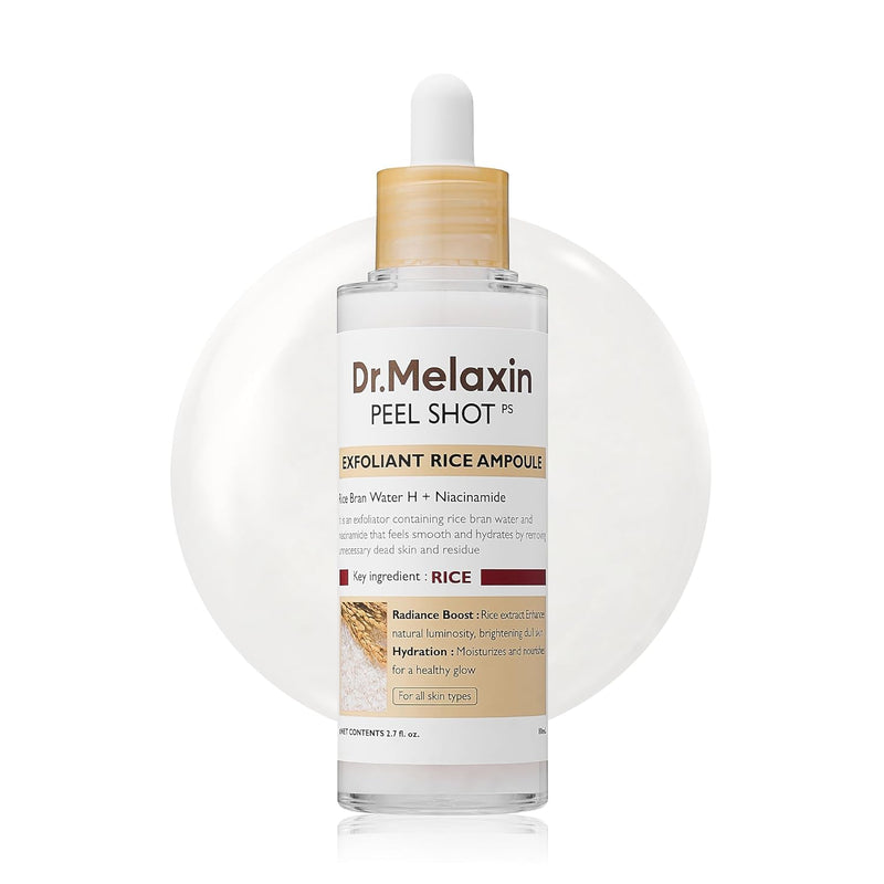 AsiaBeautyMall Dr. Melaxin Peel Shot Exfoliant Rice Ampoule Face Cleanser