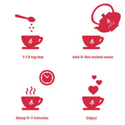 Gardenika Shop Bergamot Red Rooibos Loose Tea, Antioxidant Rich /w Bergamot Oil - Herbal & Caffeine-Free - Soothing & Comforting - Organic & Kosher Loose Leaf Tea