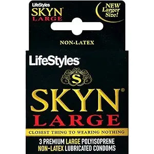 Skyn Lifestyles  Skyn Large Condoms 6x3 Condoms