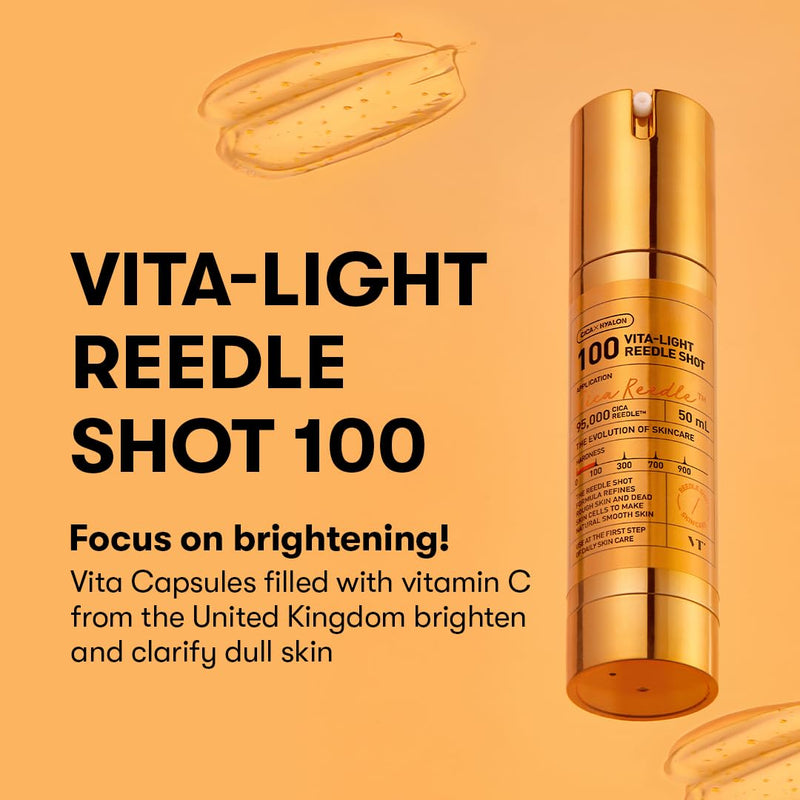 AsiaBeautyMall VT Vita-Light Reedle Shot 100 Serum Sandy Brown