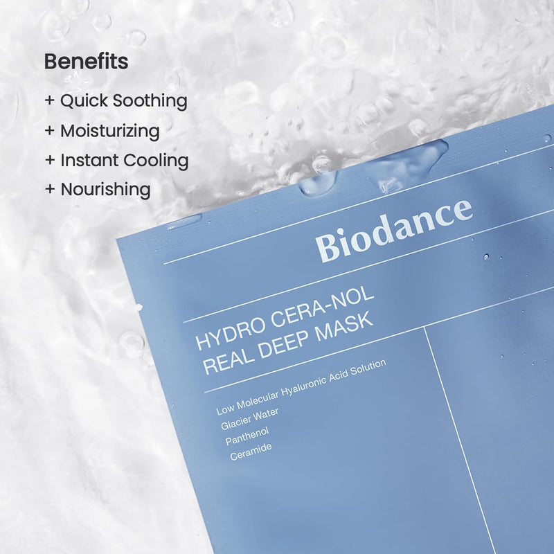 AsiaBeautyMall Biodance Hydro Cera-Nol Real Deep Mask Face Mask Lavender