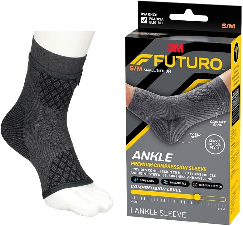 FUTURO Premium Compression Ankle Sleeve  S/M