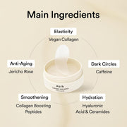 AsiaBeautyMall Abib Collagen Eye Patch Eye Mask Antique White