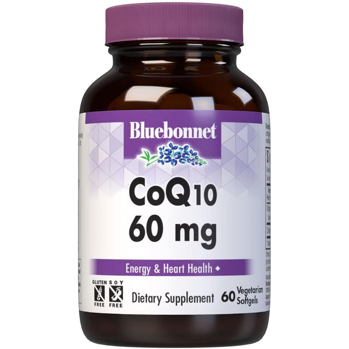 Bluebonnet Nutrition - CoQ10 Ubiquinone From Kaneka 60 mg. - 60 Softgels