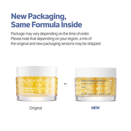 AsiaBeautyMall Sungboon Editor Deep Collagen Retinal Power Boosting Capsule Cream Moisturizer White Smoke