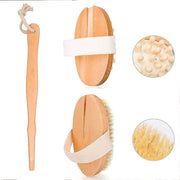 ZAQ Skin & Body Luxuriate in the Best Shower & Bath Spa Set: Dry Brush, Stone Brush, Loofah Sponge