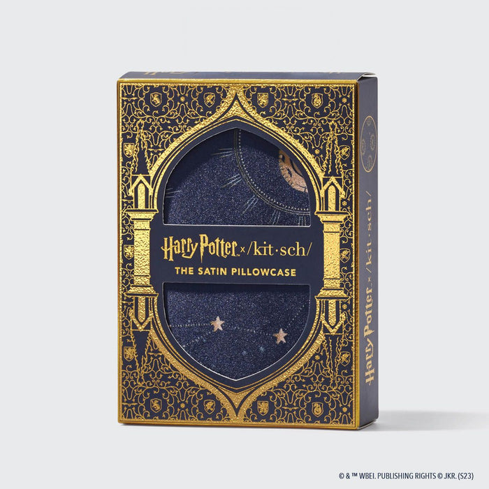 Kitsch - Harry Potter X Kitsch Satin Pillowcase - Midnight At Hogwarts