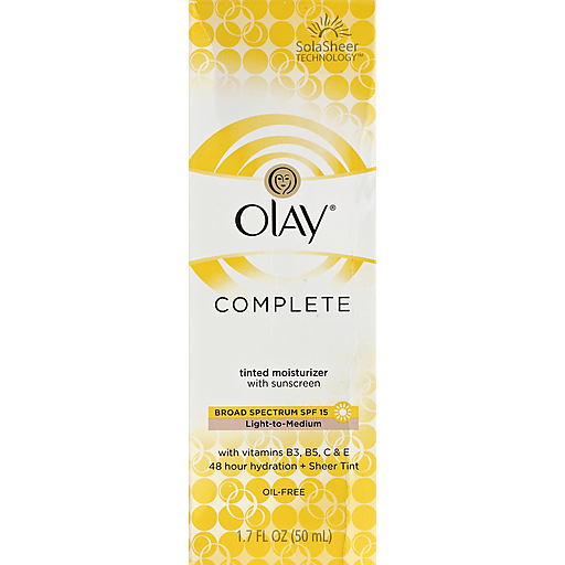 Olay Olay Complete Tinted Moisturizer With Sunscreen Broad Spectrum SPF 15 Fair-to-Medium 1.7 Fl. Oz. Box Lotion & Moisturizer Lavender