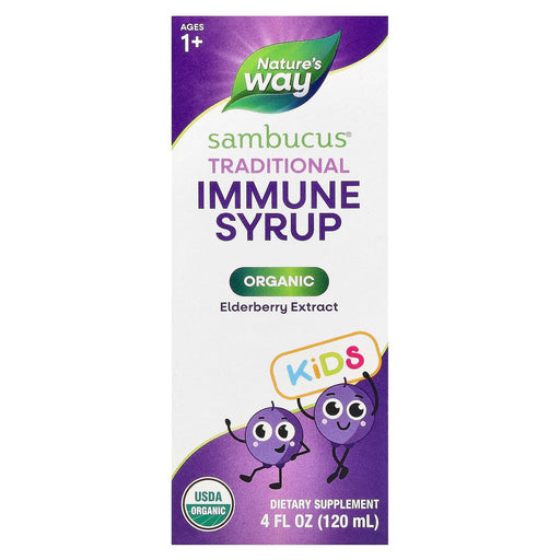 Nature's Way Nature's Way Organic Sambucus For Kids Syrup, Elderberry, 4 Fl Oz Vitamins & Supplements