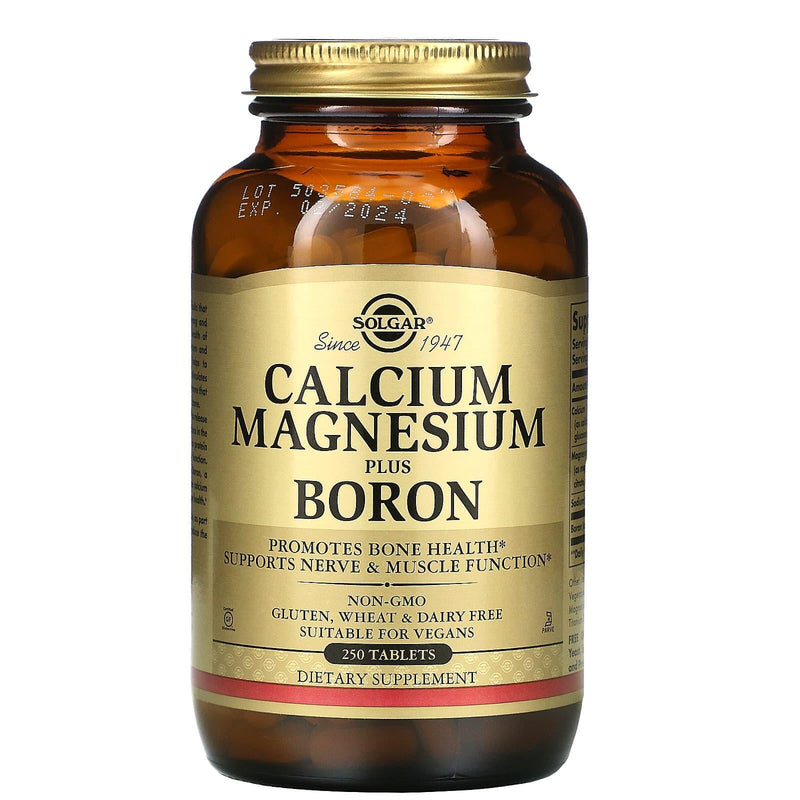 Solgar Solgar Calcium Magnesium Plus Boron, 250 Tablets Vitamins & Supplements