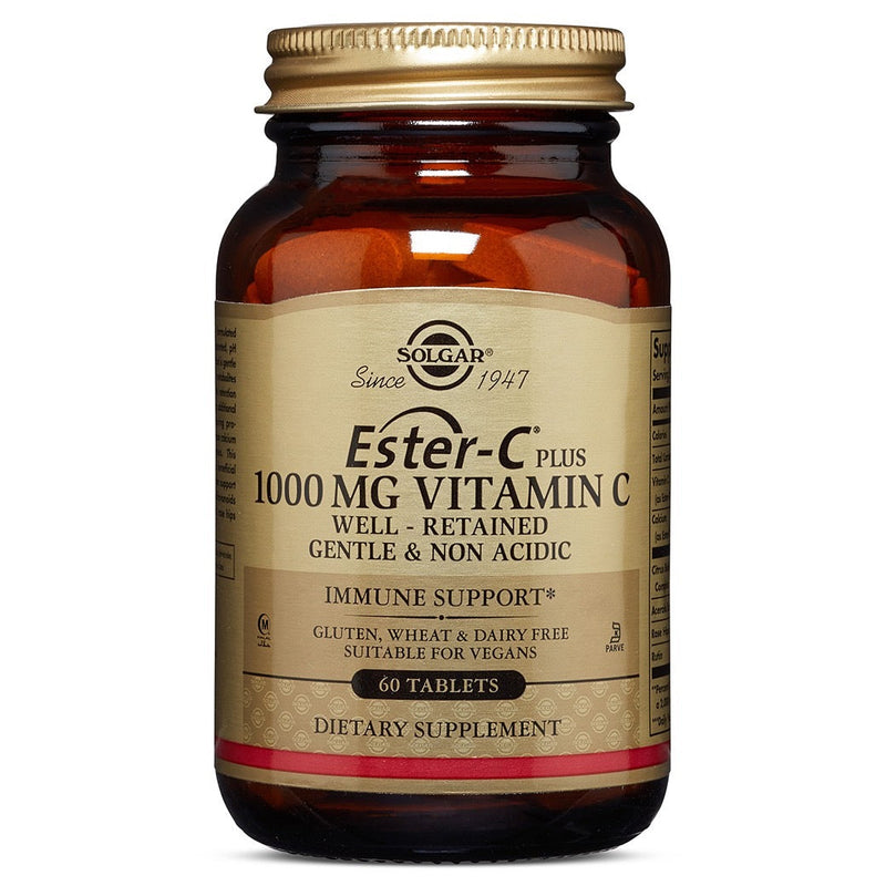 Solgar Solgar Ester-C Plus 1000 Mg Vitamin C 60 Tablets Vitamins & Supplements