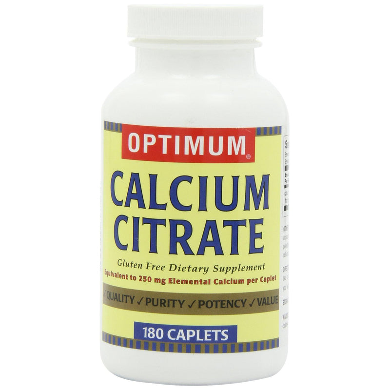 Optimum Optimum Calcium Citrate, 180 Caplets Vitamins & Supplements Lavender