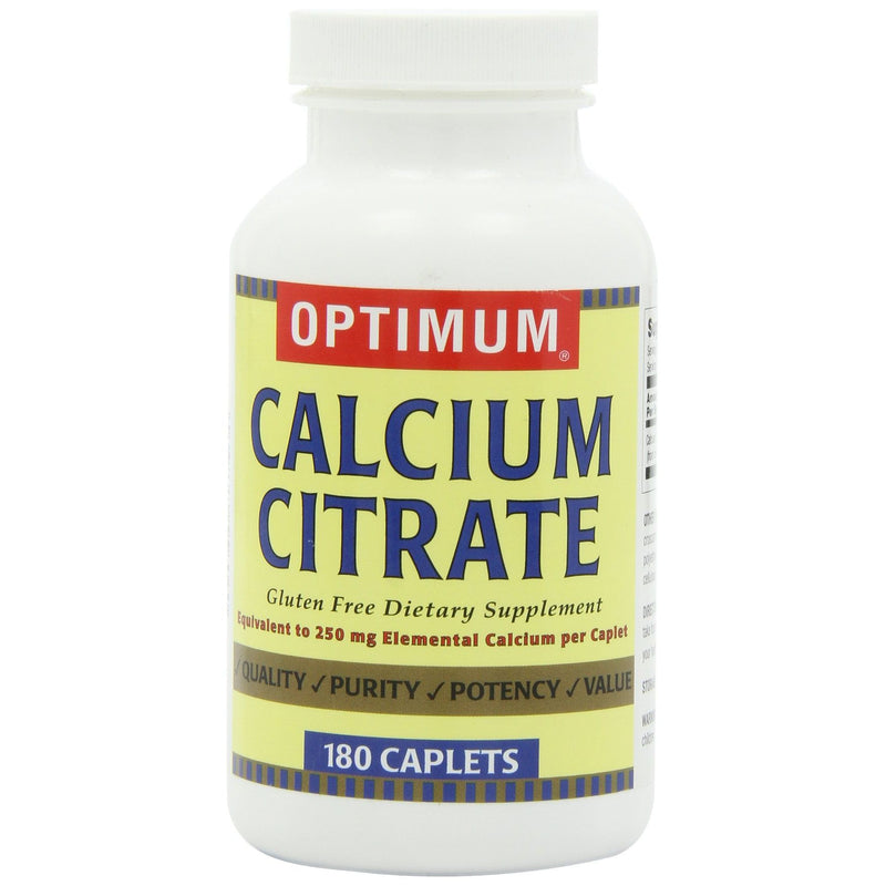 Optimum Optimum Calcium Citrate, 180 Caplets Vitamins & Supplements