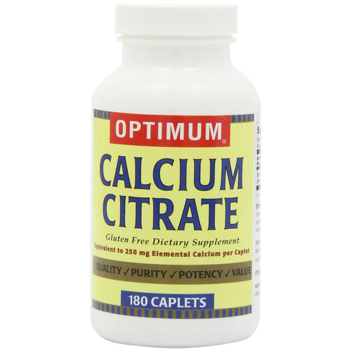 Optimum Optimum Calcium Citrate, 180 Caplets Vitamins & Supplements