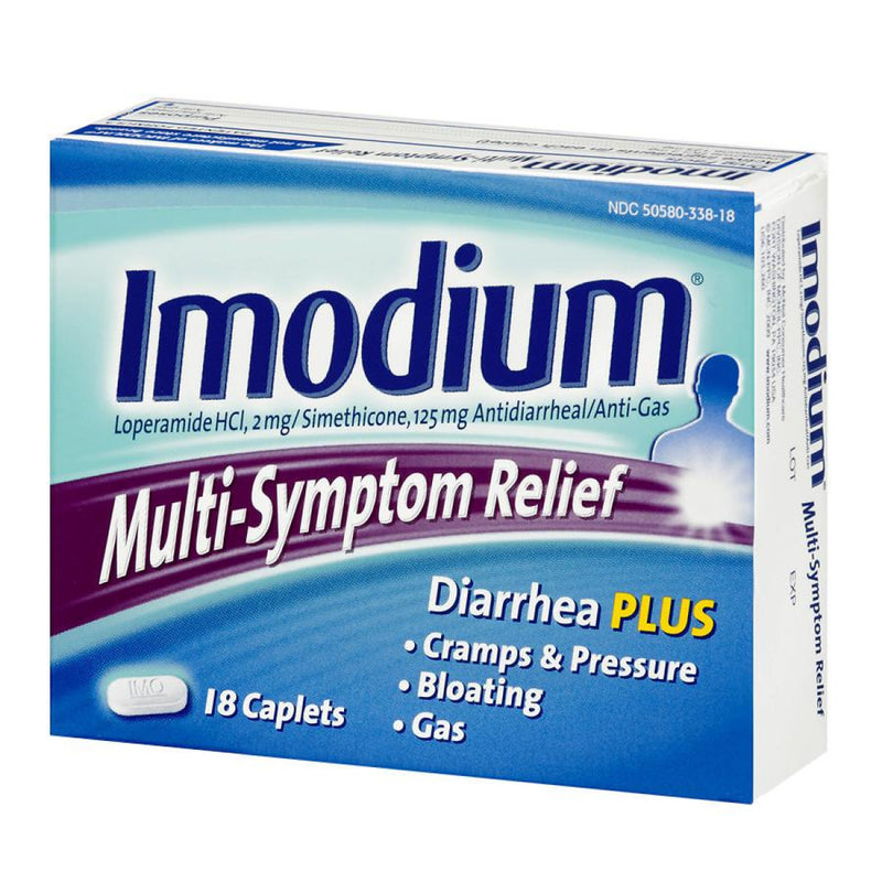 Imodium Imodium Multi Symptom Relief Diarrhea Plus Caplets Health & Beauty