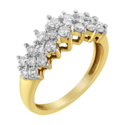 Bids.com 10K Yellow Gold Round Diamond Ring (1 cttw, J-K Color, I1-I2 Clarity) Rings