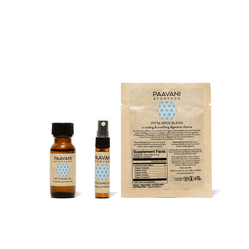 Paavani Ayurveda Summer Sampler Kit | Ayurvedic Set for Pitta Season