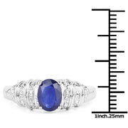 Bids.com 1.40 Carat Genuine Kyanite .925 Sterling Silver Ring Rings
